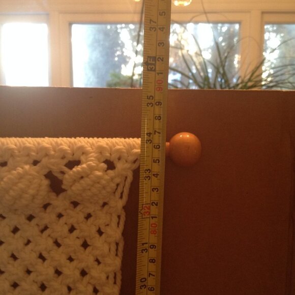 Vintage Macrame Towel Holder. Rare Find - Picture 7 of 9